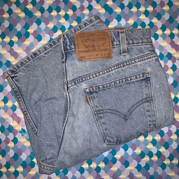 Levi Orange Tab 550 Rare Vintage Mom Jean Shorts - Picture 5 of 8
